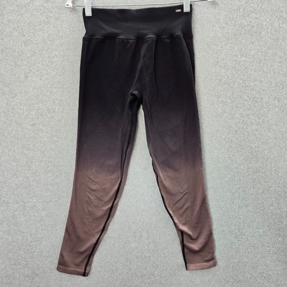 Pink Victorias Secret Women Activewear Pants Medium Black Ombre Legging Yoga